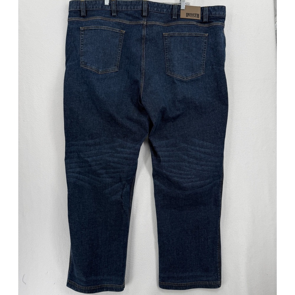 Duluth Trading Co Flex Ballroom Jeans Mens 48x32 Blue Relaxed Fit Workwear - Picture 2 of 9